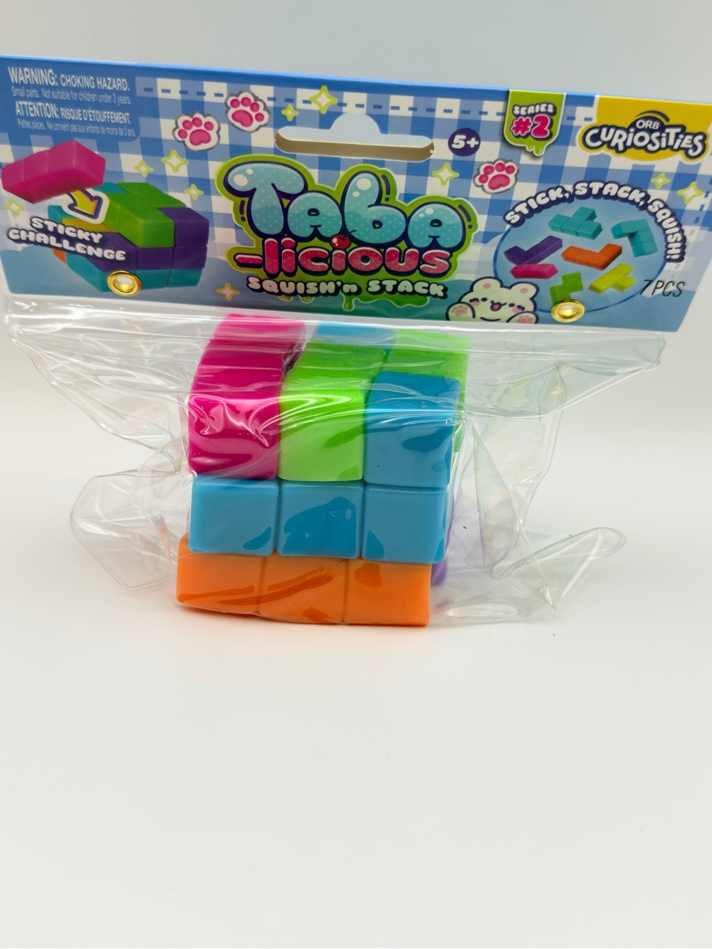 Orb Tabalicious Squish N’Stack Cube Squishy Fun